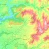 Topografische kaart Falset, reliëfkaart, hoogtekaart
