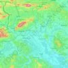 Topografische kaart Zagreb County, reliëfkaart, hoogtekaart