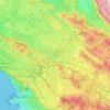 Topografische kaart Sežana, hoogte, reliëf