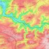 Topografische kaart Trooz, hoogte, reliëf