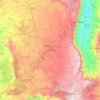 Topografische kaart Uasin Gishu, hoogte, reliëf