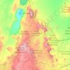 Topografische kaart Samburu, hoogte, reliëf