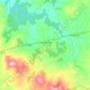 Topografische kaart Antas de Ulla, reliëfkaart, hoogtekaart