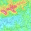 Topografische kaart Pécs, hoogte, reliëf