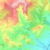 Topografische kaart Pratdip, reliëfkaart, hoogtekaart