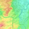 Topografische kaart Lanaken, hoogte, reliëf