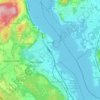 Topografische kaart Arona, hoogte, reliëf
