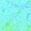 Topografische kaart Boekhoute, hoogte, reliëf