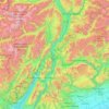 Topografische kaart TN, reliëfkaart, hoogtekaart