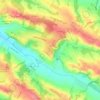 Topografische kaart Mons, hoogte, reliëf