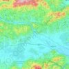 Topografische kaart Krško, hoogte, reliëf