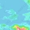 Topografische kaart Tørla, reliëfkaart, hoogtekaart