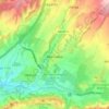 Topografische kaart Muruzábal, reliëfkaart, hoogtekaart