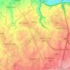 Topografische kaart Juprelle, hoogte, reliëf