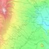 Topografische kaart Murang`a, hoogte, reliëf