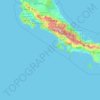 Topografische kaart Costa Rica, hoogte, reliëf