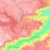 Topografische kaart Don Matías, hoogte, reliëf