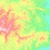 Topografische kaart Lubrín, hoogte, reliëf
