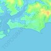 Topografische kaart Damgan, reliëfkaart, hoogtekaart
