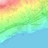 Topografische kaart Cambrils, reliëfkaart, hoogtekaart