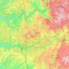 Topografische kaart Lot, hoogte, reliëf