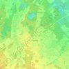 Topografische kaart Kaulille, hoogte, reliëf