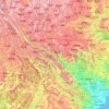 Topografische kaart Roter Fluss, reliëfkaart, hoogtekaart
