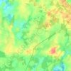 Topografische kaart Ploemel, reliëfkaart, hoogtekaart