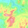 Topografische kaart Grazalema, hoogte, reliëf