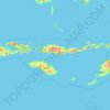Topografische kaart Oost-Nusa Tenggara, hoogte, reliëf