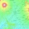 Topografische kaart Magelang, hoogte, reliëf