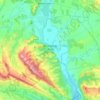 Topografische kaart Miranda de Arga, reliëfkaart, hoogtekaart