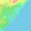 Topografische kaart l'Ametlla de Mar, reliëfkaart, hoogtekaart