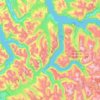 Topografische kaart Møre og Romsdal, hoogte, reliëf
