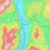 Topografische kaart Trento, reliëfkaart, hoogtekaart