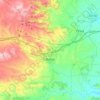 Topografische kaart Buñol, hoogte, reliëf