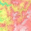 Topografische kaart Monfero, reliëfkaart, hoogtekaart