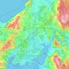 Topografische kaart Narón, reliëfkaart, hoogtekaart