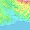 Topografische kaart Vélez-Málaga, hoogte, reliëf