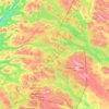 Topografische kaart Lierne, hoogte, reliëf