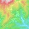 Topografische kaart Mandagout, hoogte, reliëf