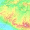 Topografische kaart Kula, hoogte, reliëf