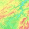 Topografische kaart Durbuy, hoogte, reliëf