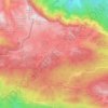 Topografische kaart Aralar, reliëfkaart, hoogtekaart