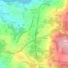 Topografische kaart Río Sar, reliëfkaart, hoogtekaart
