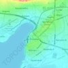 Topografische kaart Kisumu, hoogte, reliëf