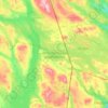 Topografische kaart Femundsmarka, hoogte, reliëf